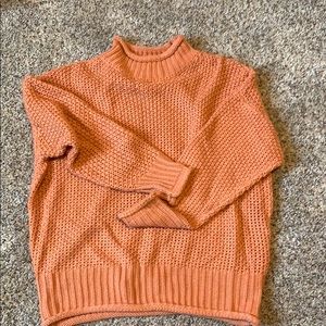 Burnt orange sweater